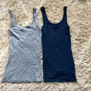 Navy and Grey Tank Tops